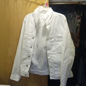 White denim jacket